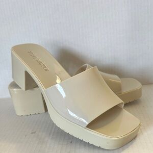Steve Madden Beige Platform Heels
